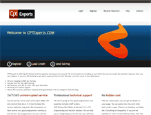 Tablet Screenshot of cptexperts.com